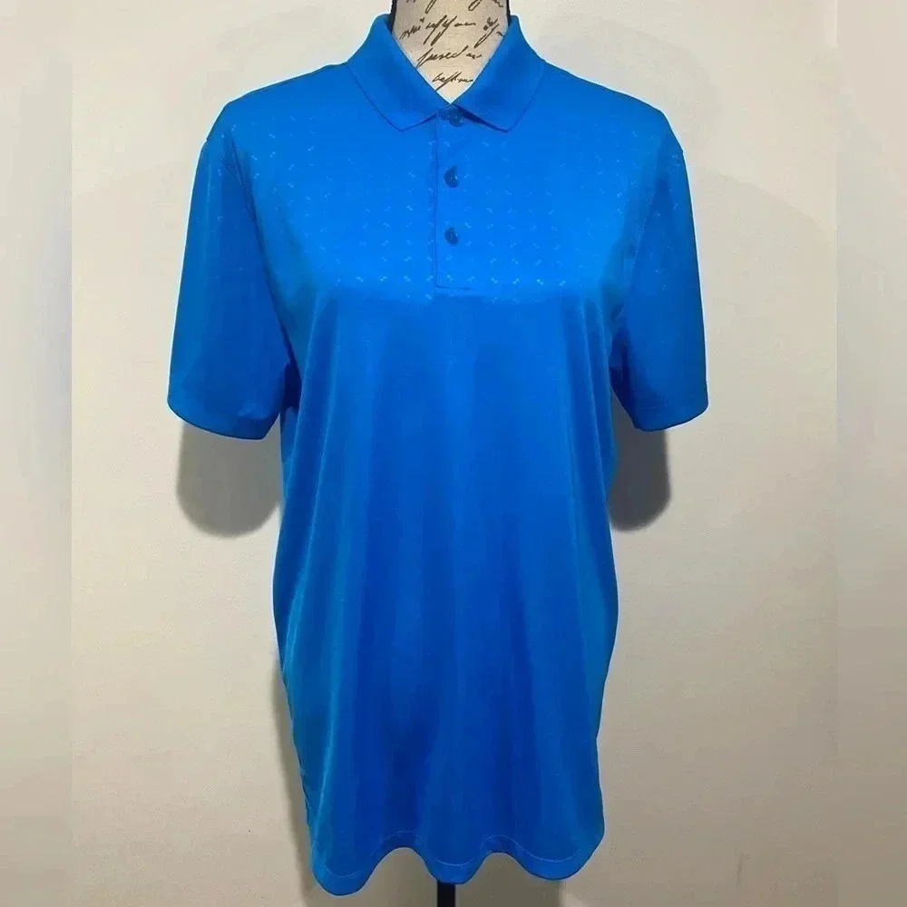 Nike Dri Fit Golf Polo shirt. Size medium. Blue